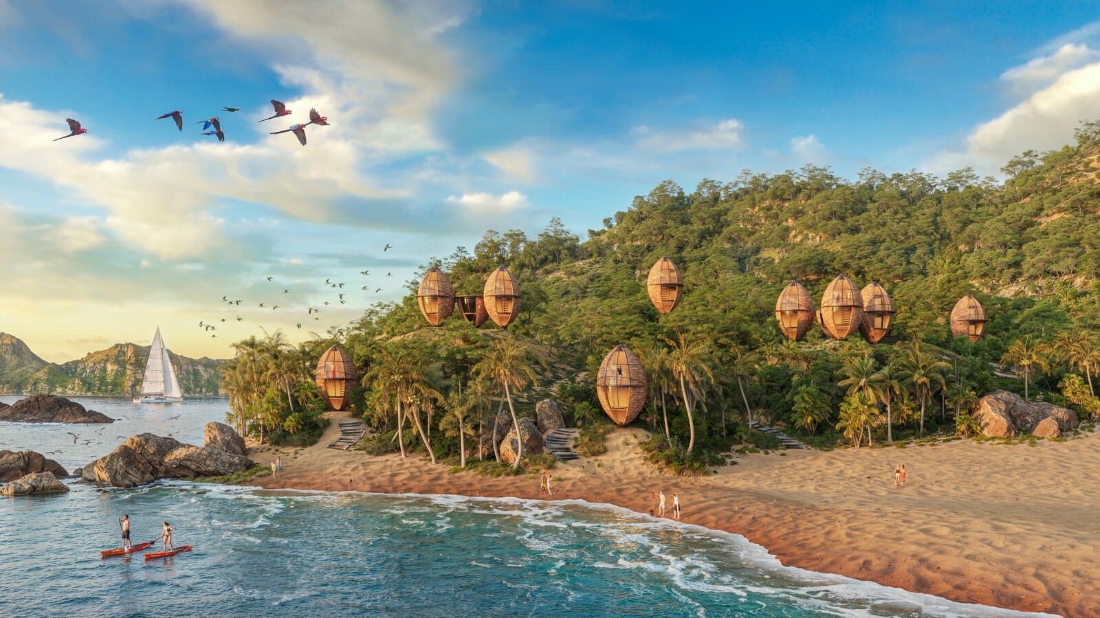 Bamboo architecture in nature